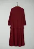 Reworn Ruffle Dress Size 10 (996) | Dark Rust sold by TOAST