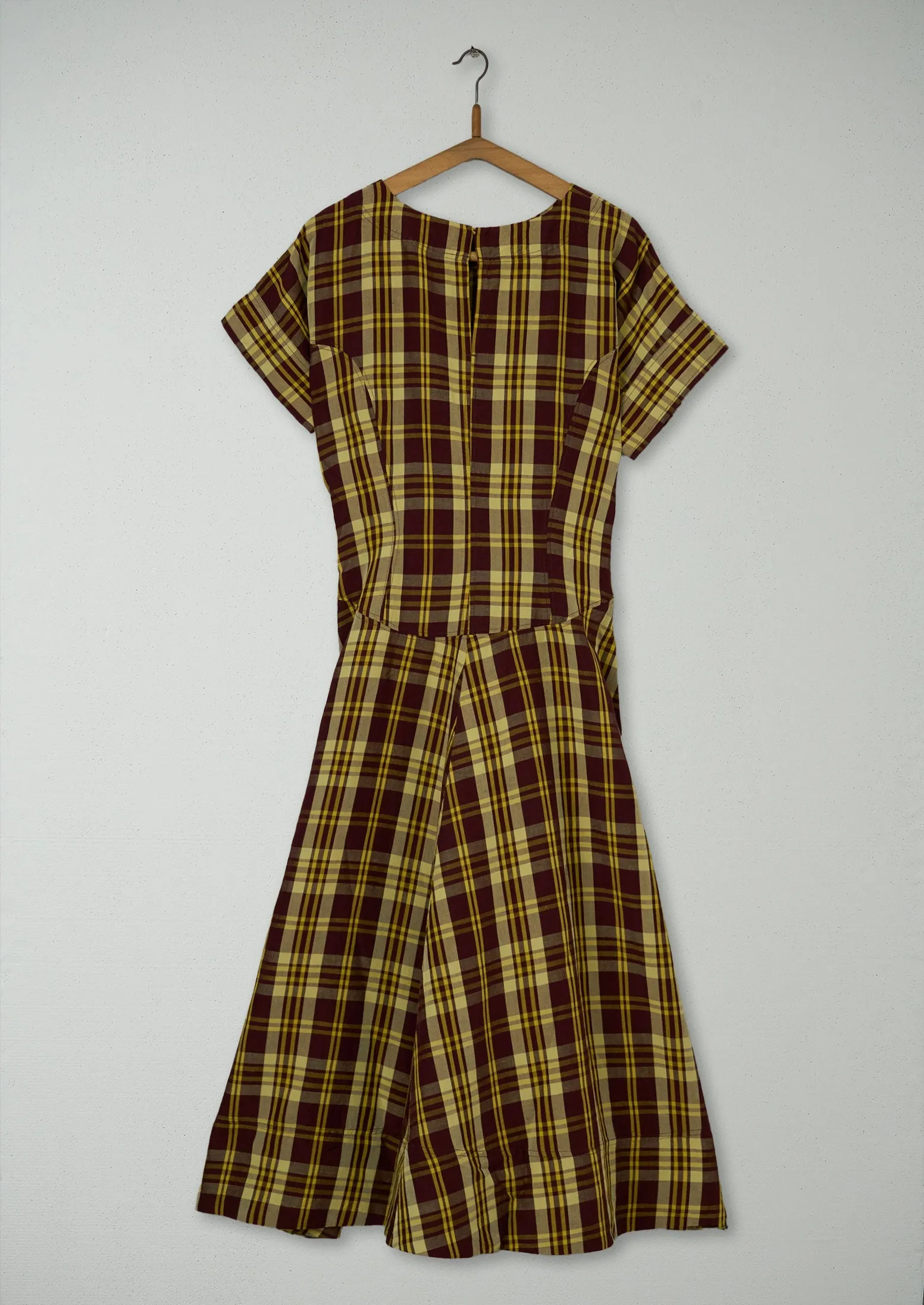 Reworn Woodland Check Circle Dress Size 8 (1025) | Multi sold by TOAST product image thumbnail 2