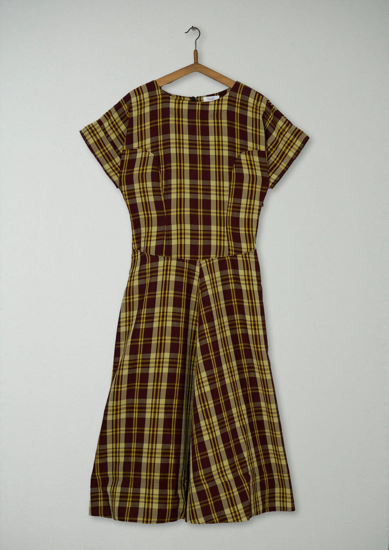 Reworn Woodland Check Circle Dress Size 8 (1025) | Multi sold by TOAST
