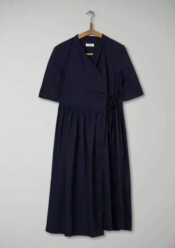 Reworn Cotton Voile Dress Size 10 (1026) | Navy sold by TOAST