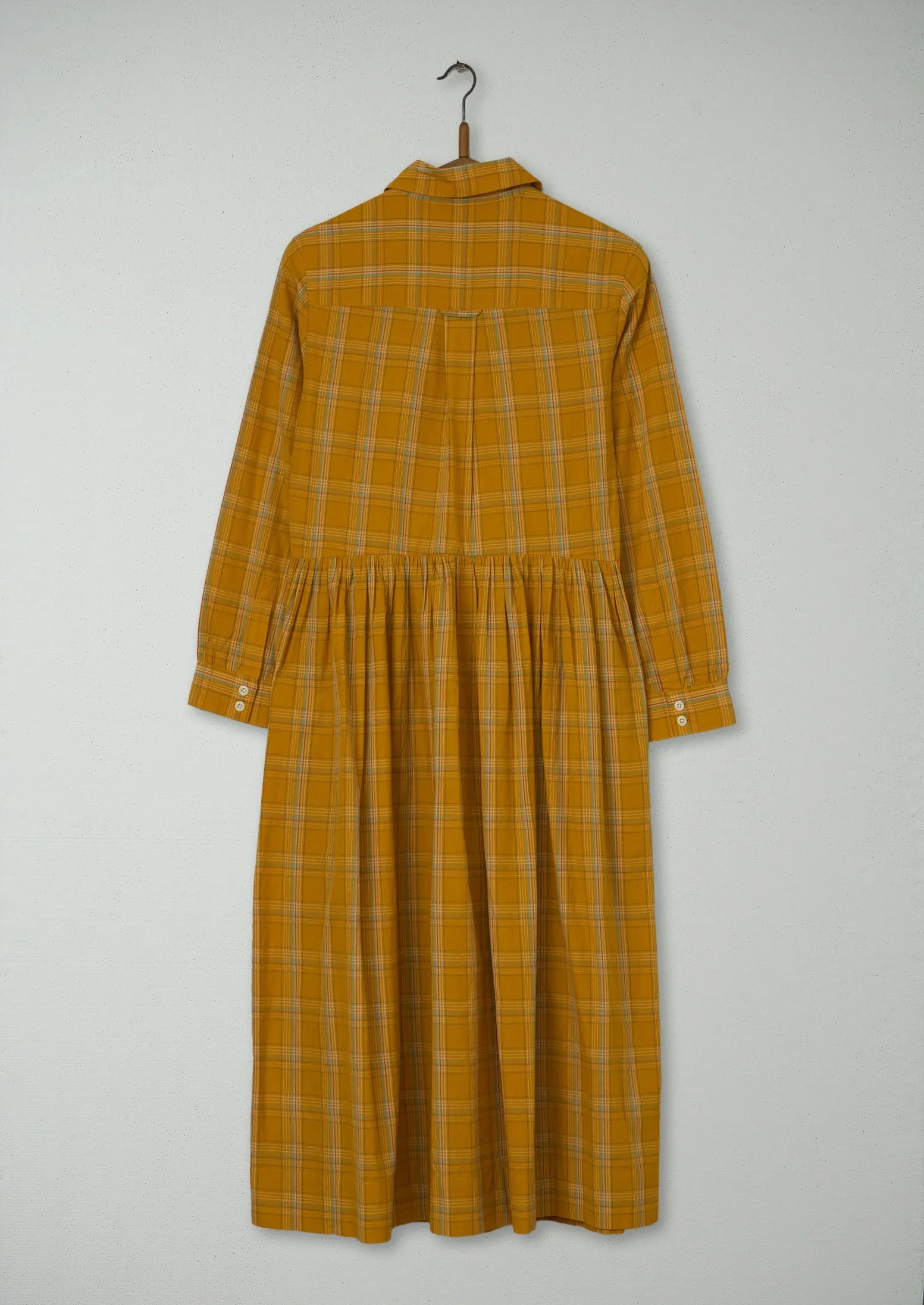Reworn Check Cotton Dress Size 6 (1032) | Ochre sold by TOAST product image thumbnail 2