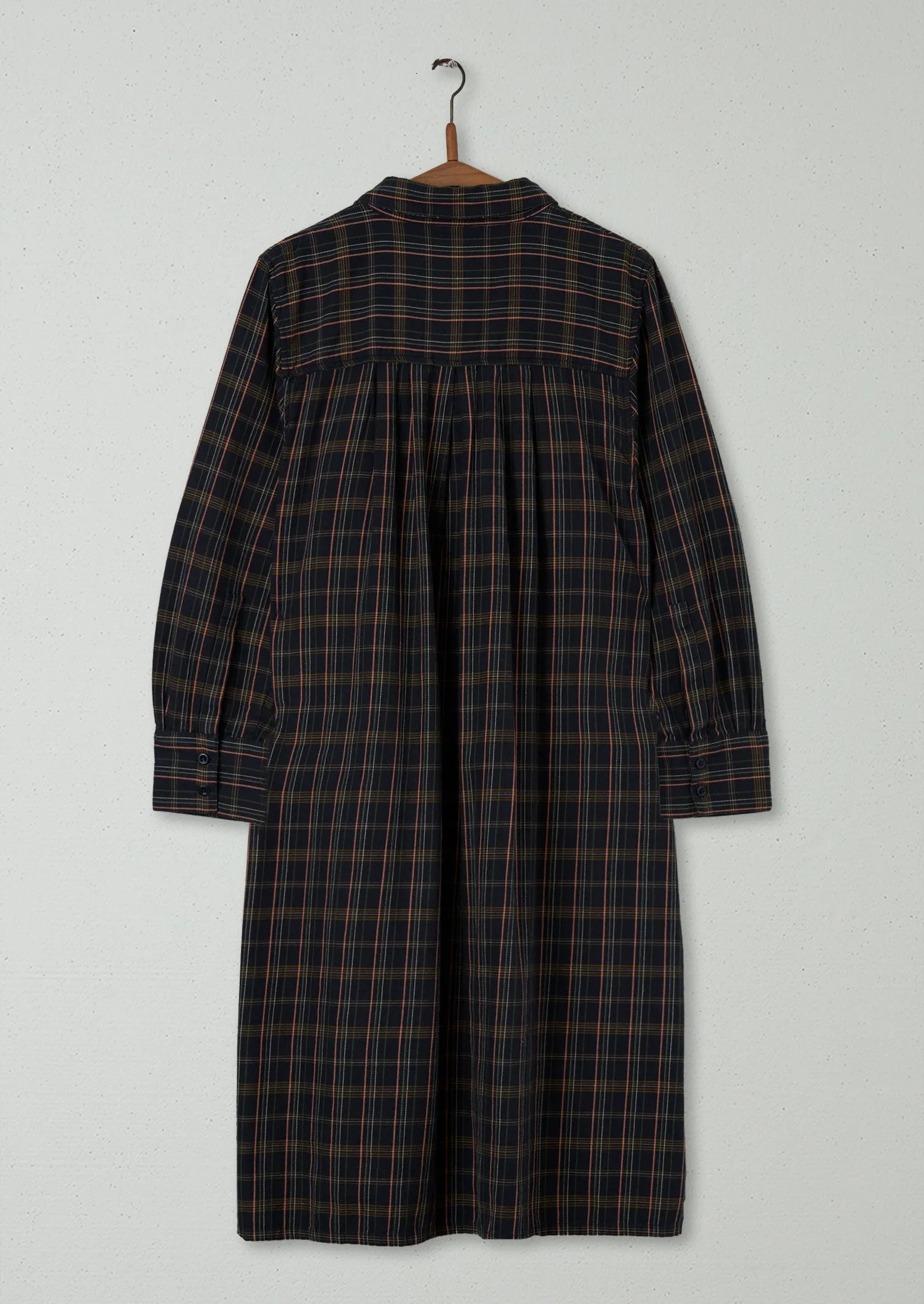 Reworn Cotton Swingy Shirt Dress Size 8 (1037) | Slate sold by TOAST product image thumbnail 2