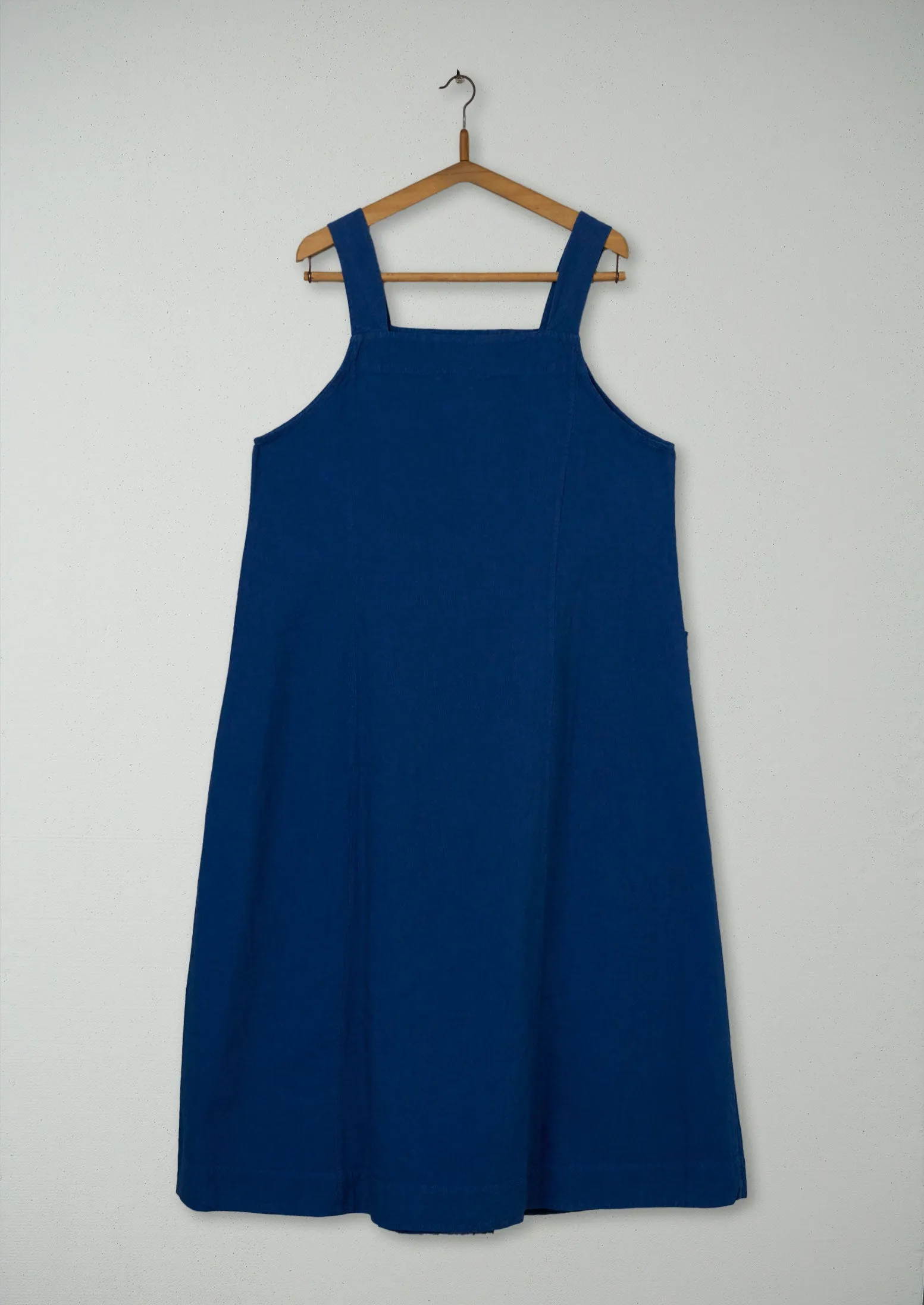 Reworn Fine Stripe Pinafore Dress Size 16 (1039) | Storm Blue sold by TOAST product image thumbnail 2