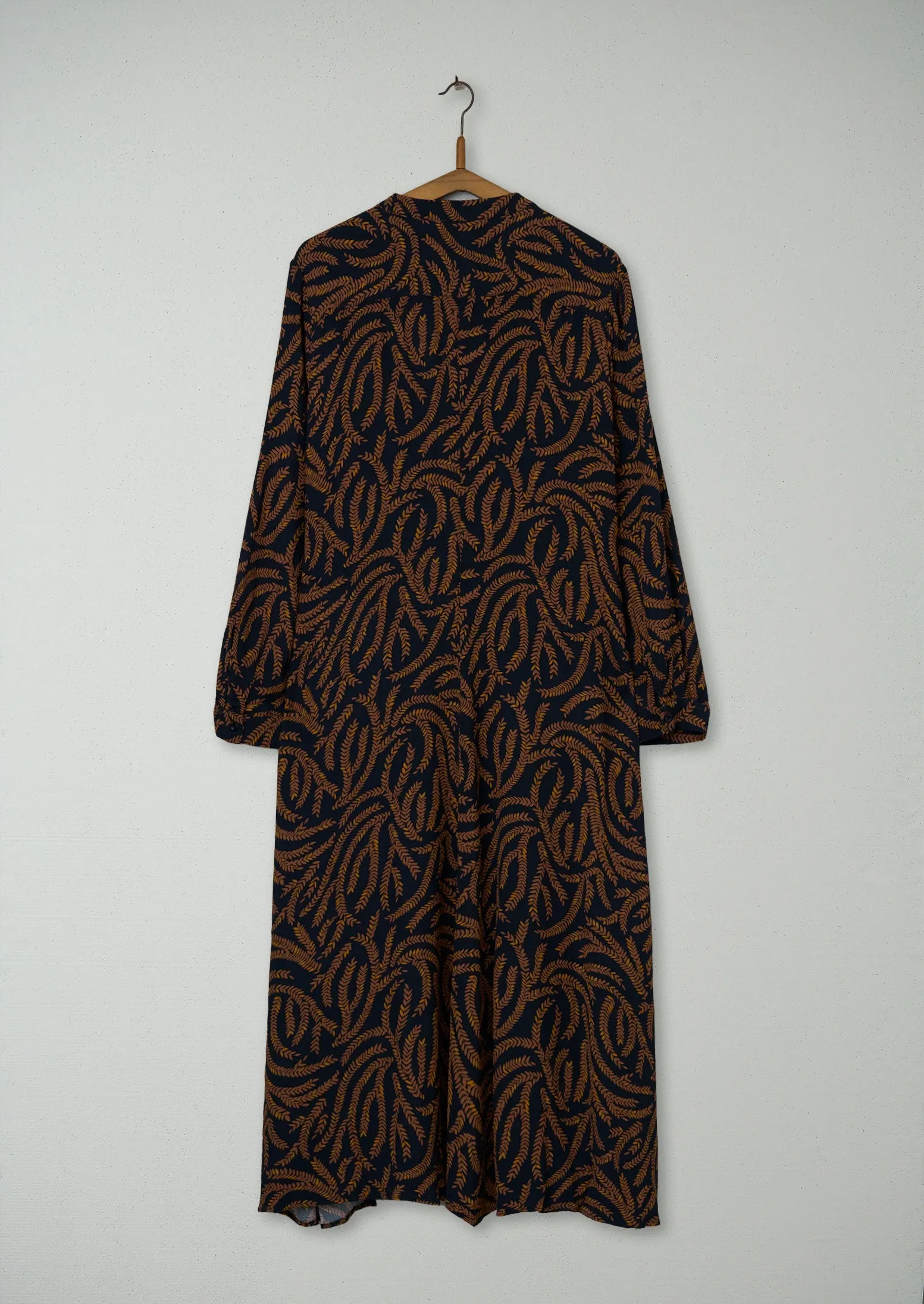 Reworn Fern Print Dress Size 16 (1040) | Slate Blue sold by TOAST product image thumbnail 2