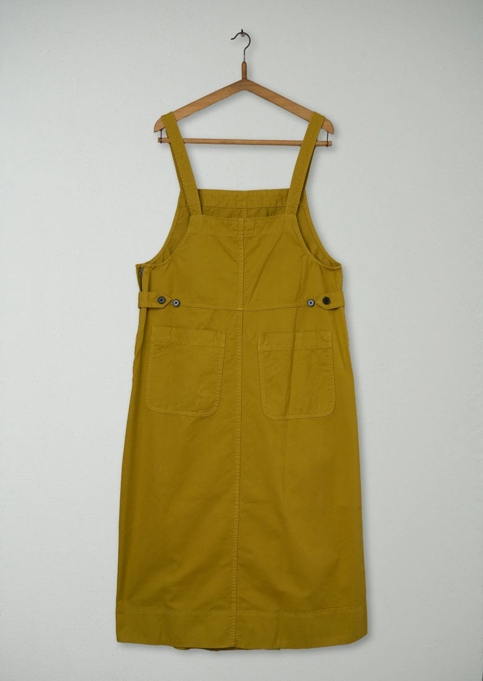 Reworn Twill Pinafore Dress Size 16 (1042) | Brass sold by TOAST product image thumbnail 2