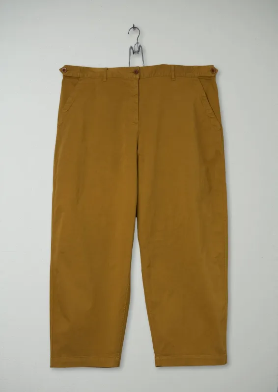 Reworn Flat Front Trousers Size 18 (661) | Pecan sold by TOAST