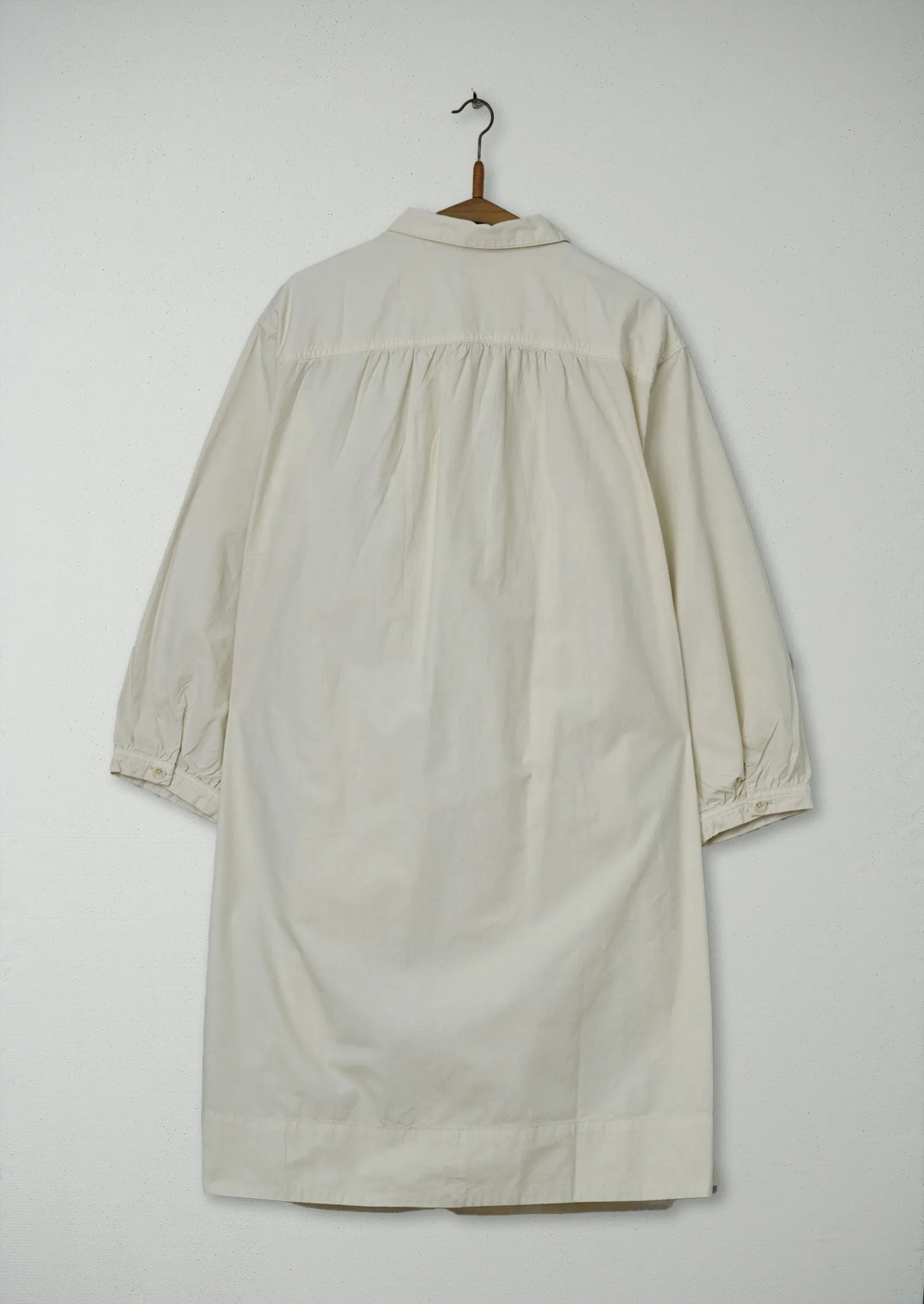 Reworn Cotton Linen Smock Dress Size L (1044) | Putty sold by TOAST product image thumbnail 2