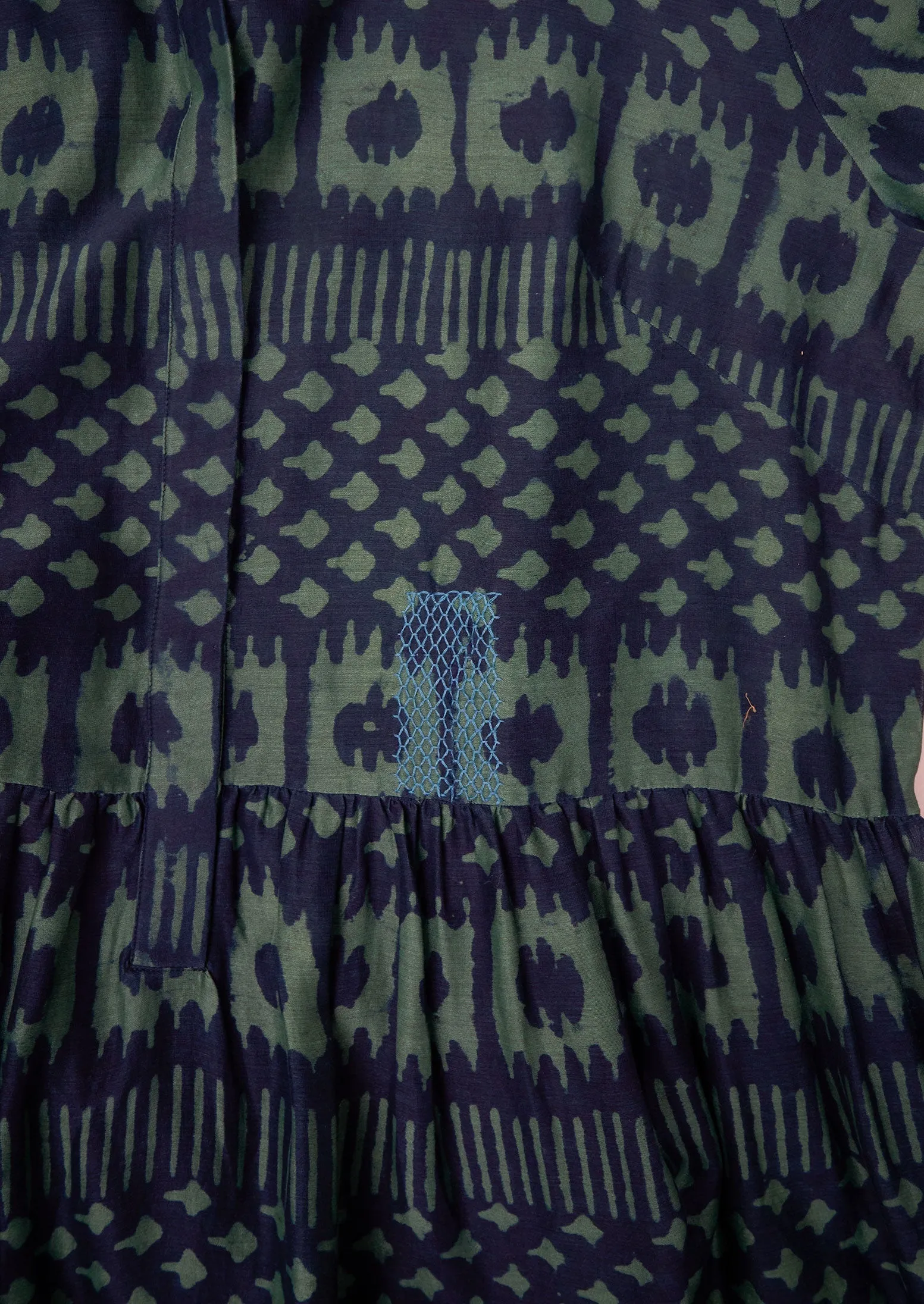 Renewed Amalfl Print Shirt Dress Size 16 (106) | Indigo/Pine sold by TOAST product image thumbnail 3
