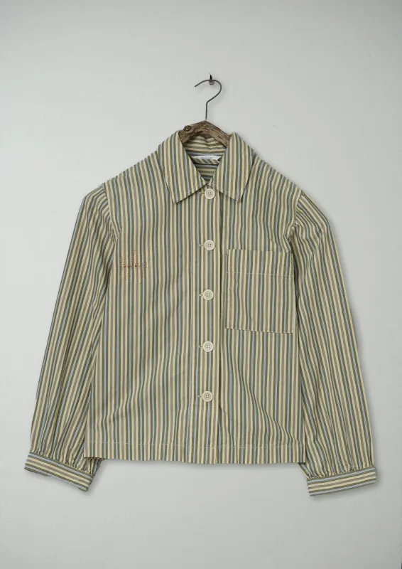 Renewed Baya Raft Stripe Patch Pocket Cotton Shirt Size XS (61) | Multi sold by TOAST