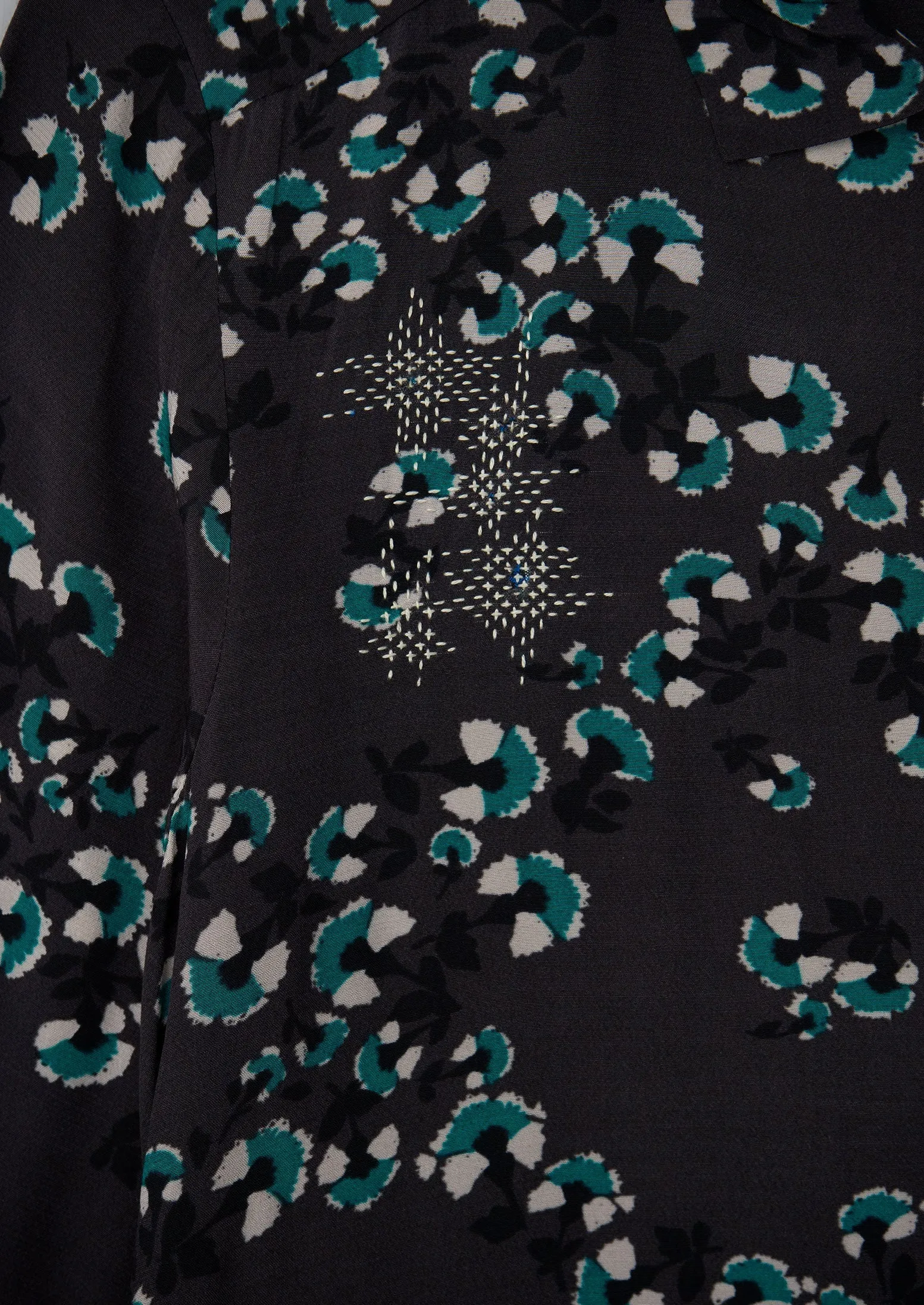 Renewed Ume Floral Print Shirt Dress Size 6 (107) | Steel sold by TOAST product image thumbnail 3