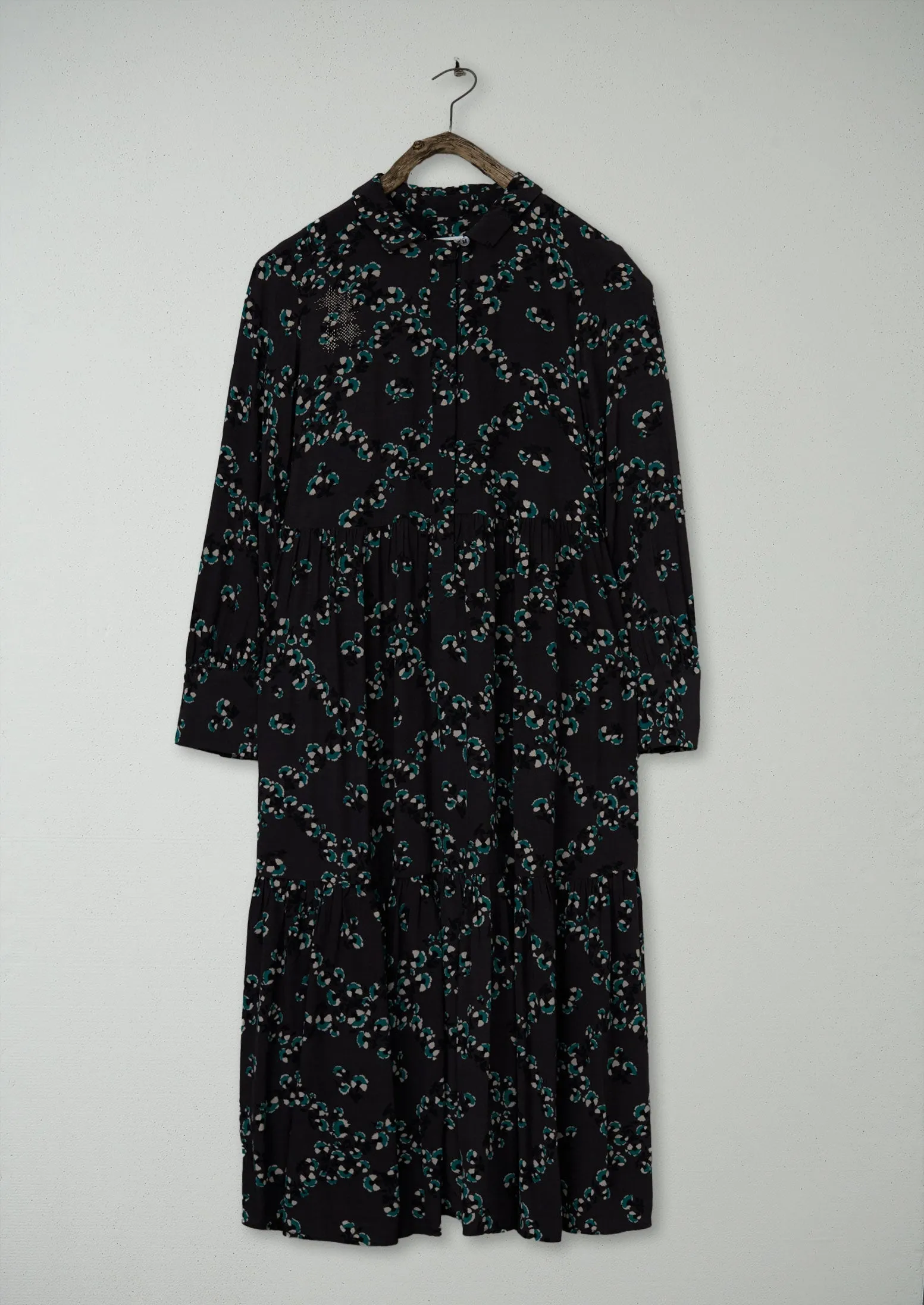Renewed Ume Floral Print Shirt Dress Size 6 (107) | Steel sold by TOAST