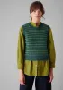 Stripe Donegal Merino Knitted Tank | Kingfisher/Apple sold by TOAST