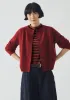 Eden Wool Cashmere Raglan Cardigan | Red Sorrel sold by TOAST