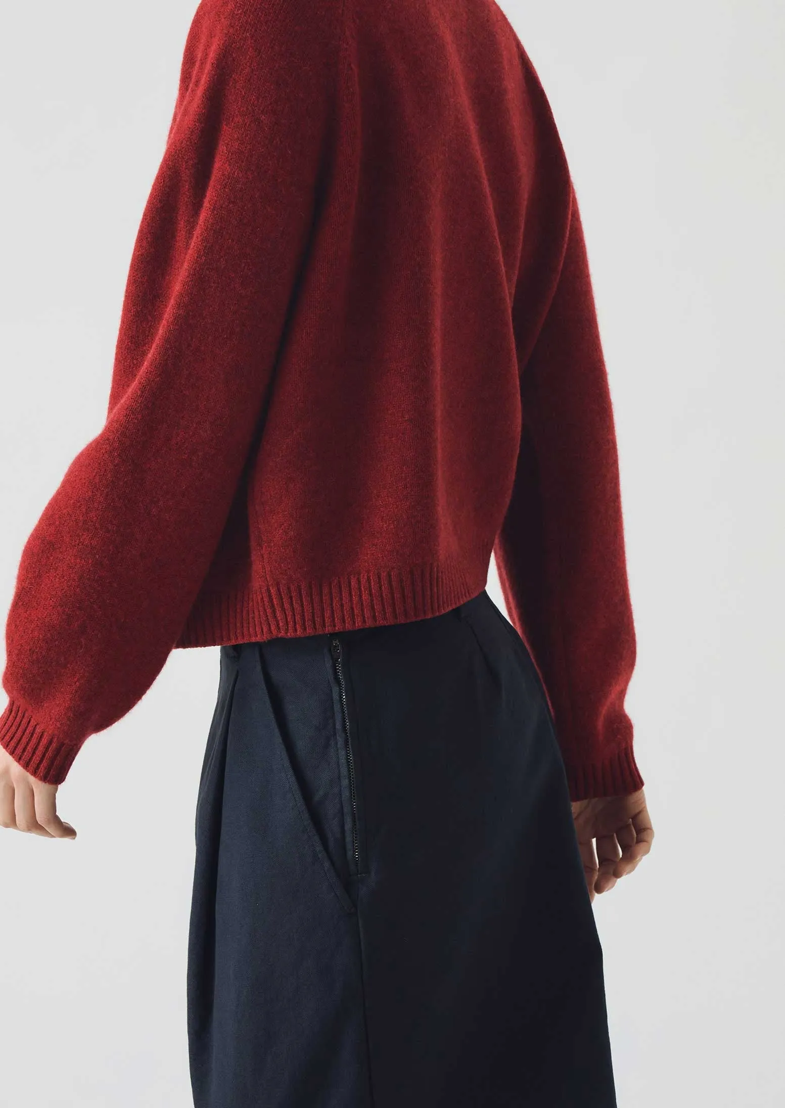 Eden Wool Cashmere Raglan Cardigan | Red Sorrel sold by TOAST product image thumbnail 3