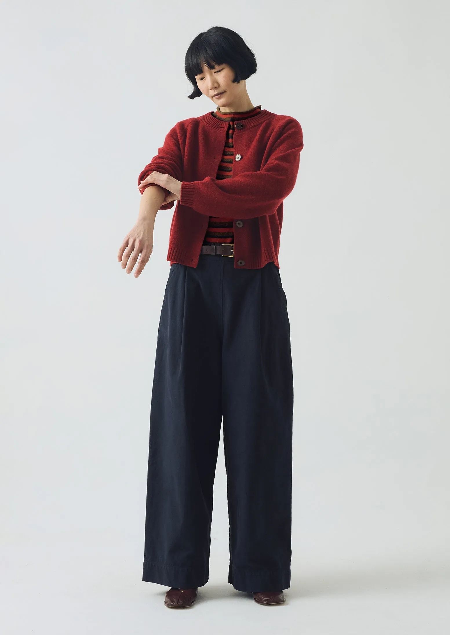 Eden Wool Cashmere Raglan Cardigan | Red Sorrel sold by TOAST product image thumbnail 4