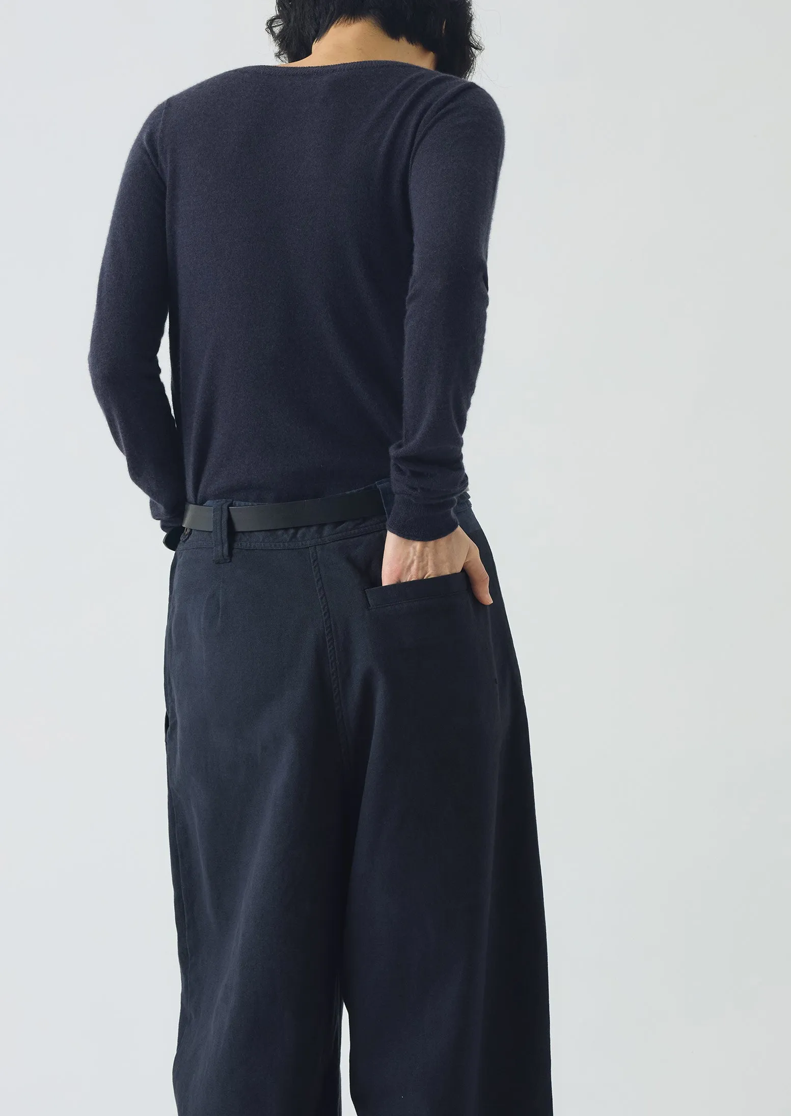 Fine Wool Cashmere Sweater | Dark Navy sold by TOAST product image thumbnail 4