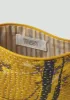 Remnant Fabric Kantha Pouch | Sunflower/Lilac sold by TOAST