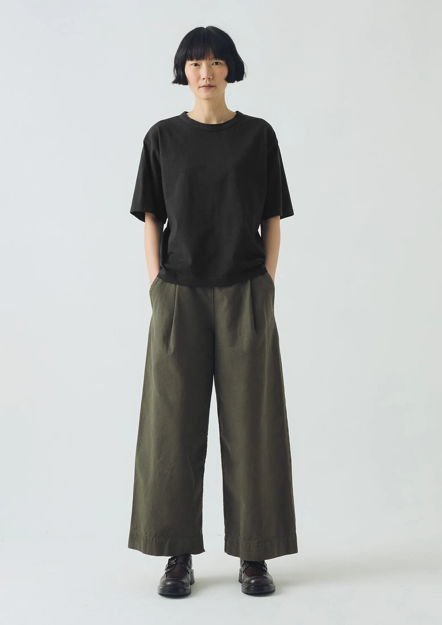 Short Sleeve Cotton Tee | Dark Charcoal sold by TOAST product image thumbnail 3