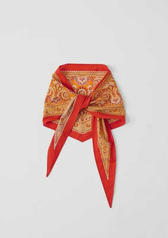 Paisley Print Cotton Bandana | Nasturtium sold by TOAST