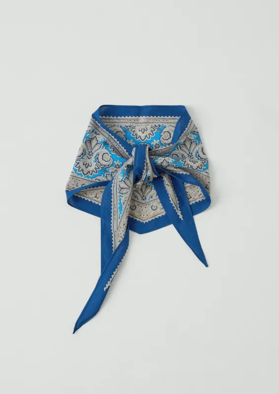 Paisley Print Cotton Bandana | Ink Blue sold by TOAST