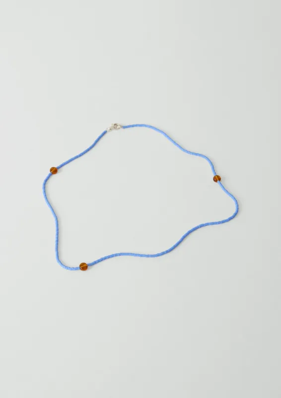 Helena Rohner Glass Beaded Necklace | Cornflower Blue sold by TOAST