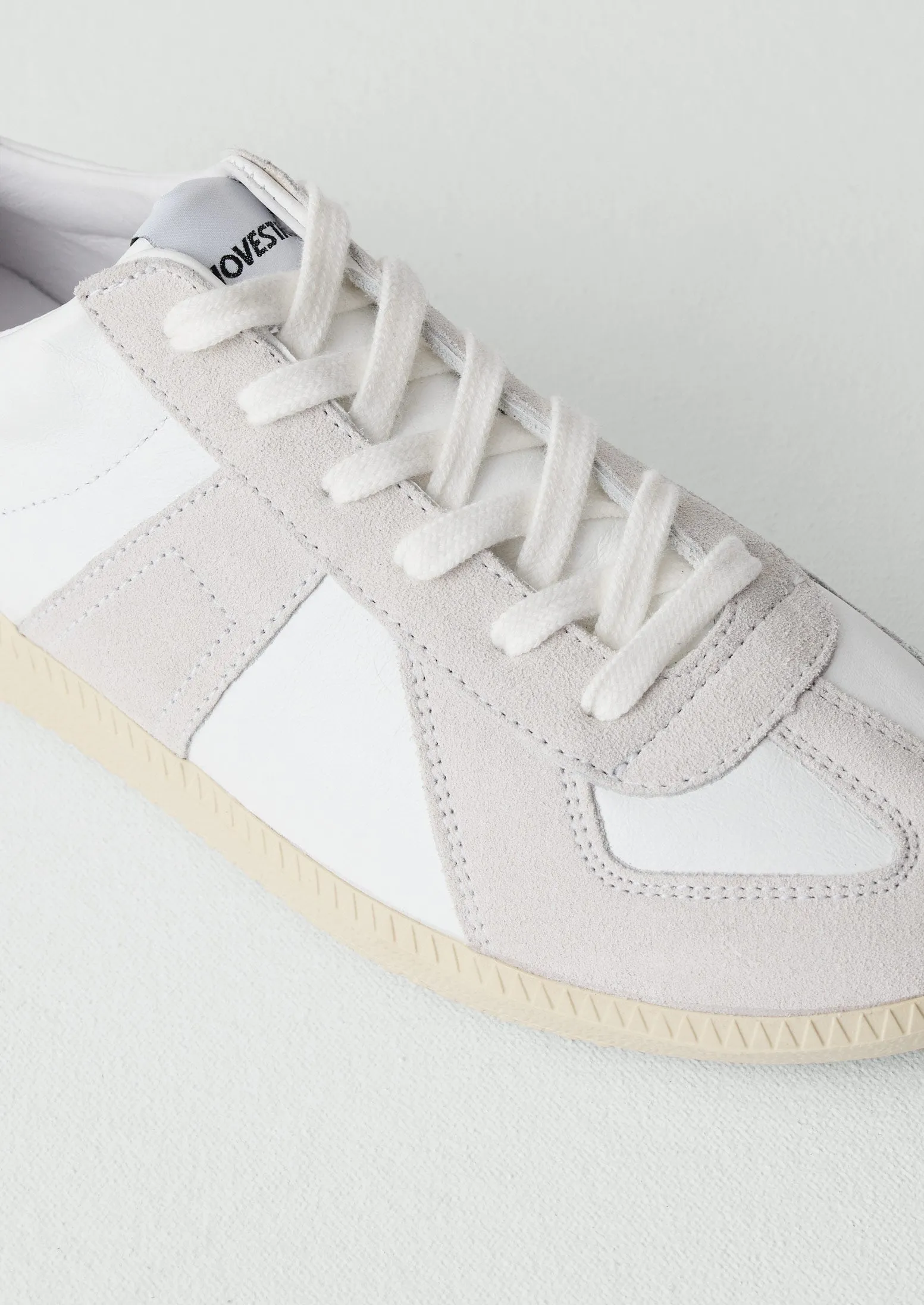 Novesta Gat Leather Trainers | Ecru sold by TOAST product image thumbnail 4