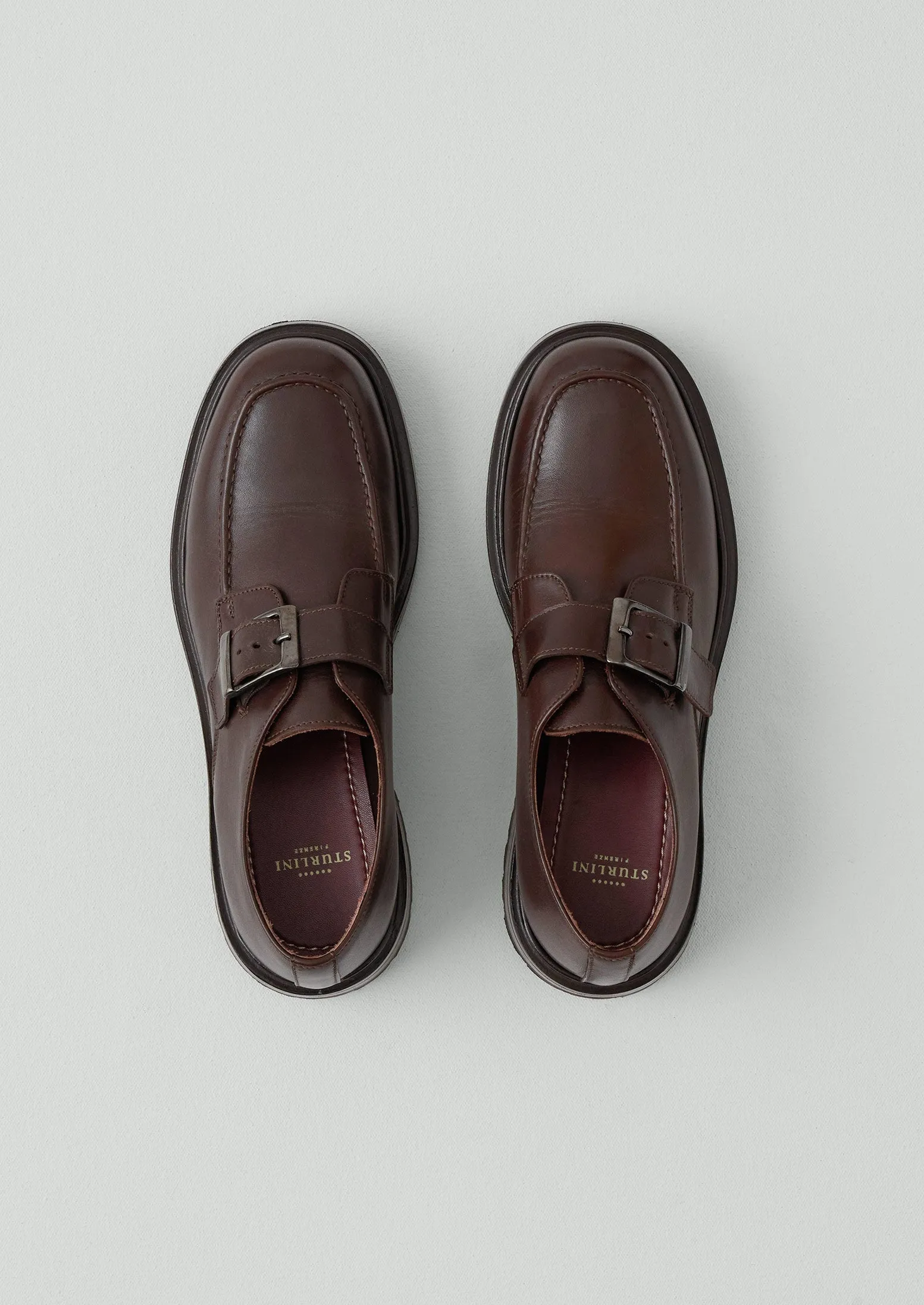 Sturlini Monk Strap Shoes | Dark Brown sold by TOAST product image thumbnail 3