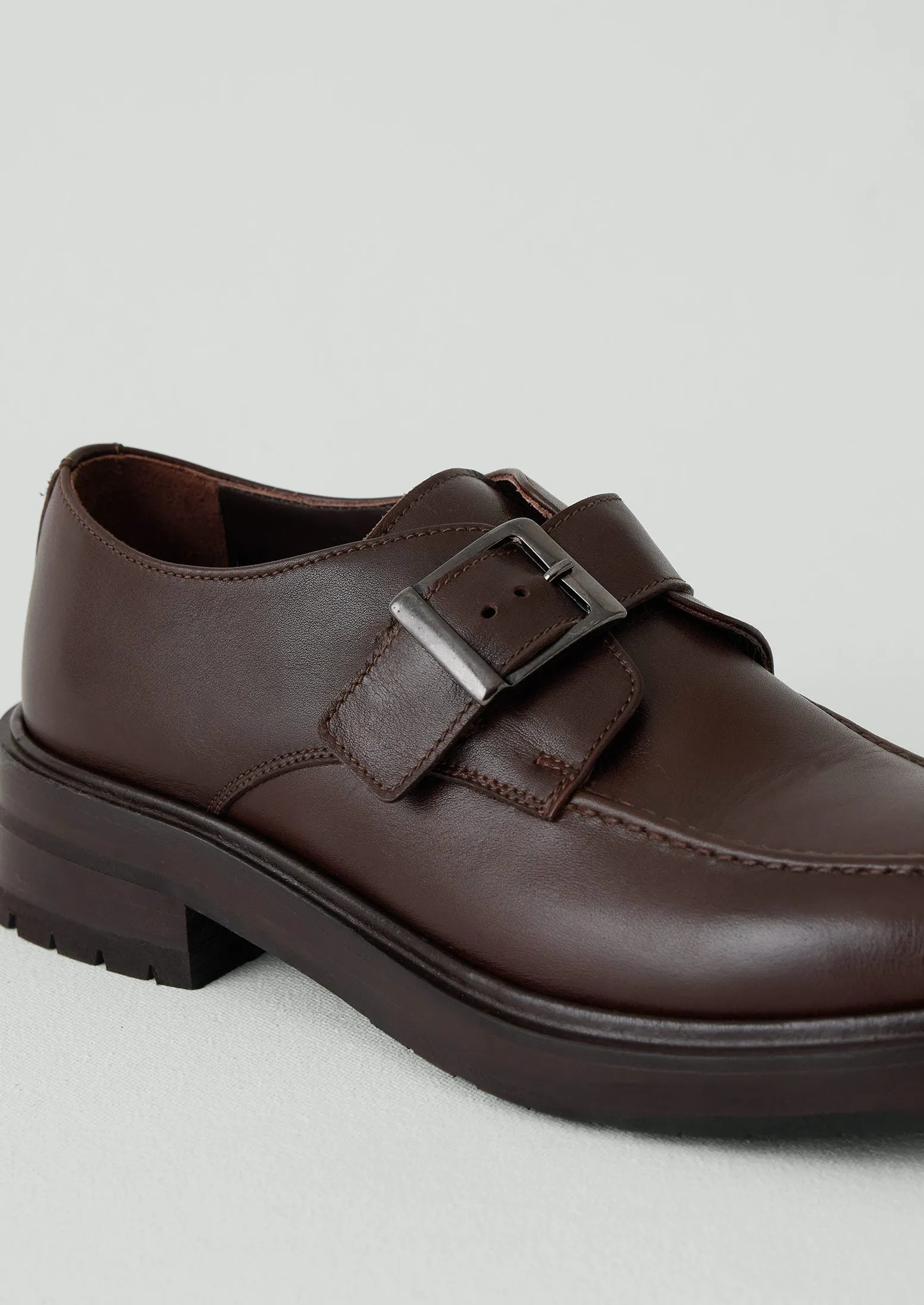 Sturlini Monk Strap Shoes | Dark Brown sold by TOAST product image thumbnail 4