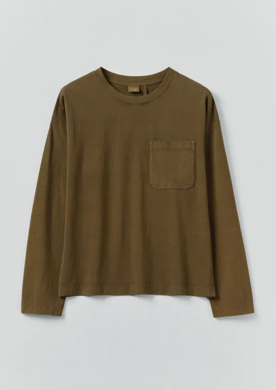 Patch Pocket Cotton Tee | Brass sold by TOAST