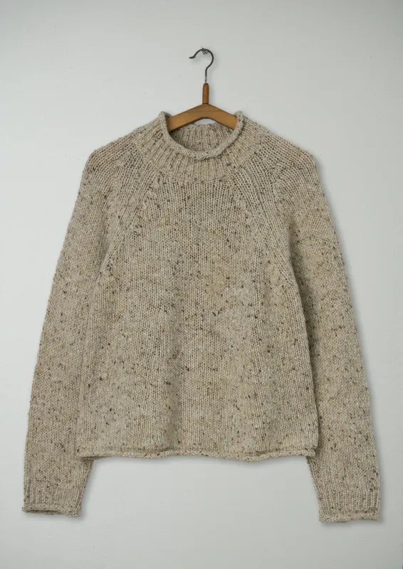 Reworn Donegal Easy Sweater Size XS (339) | Oatmeal sold by TOAST