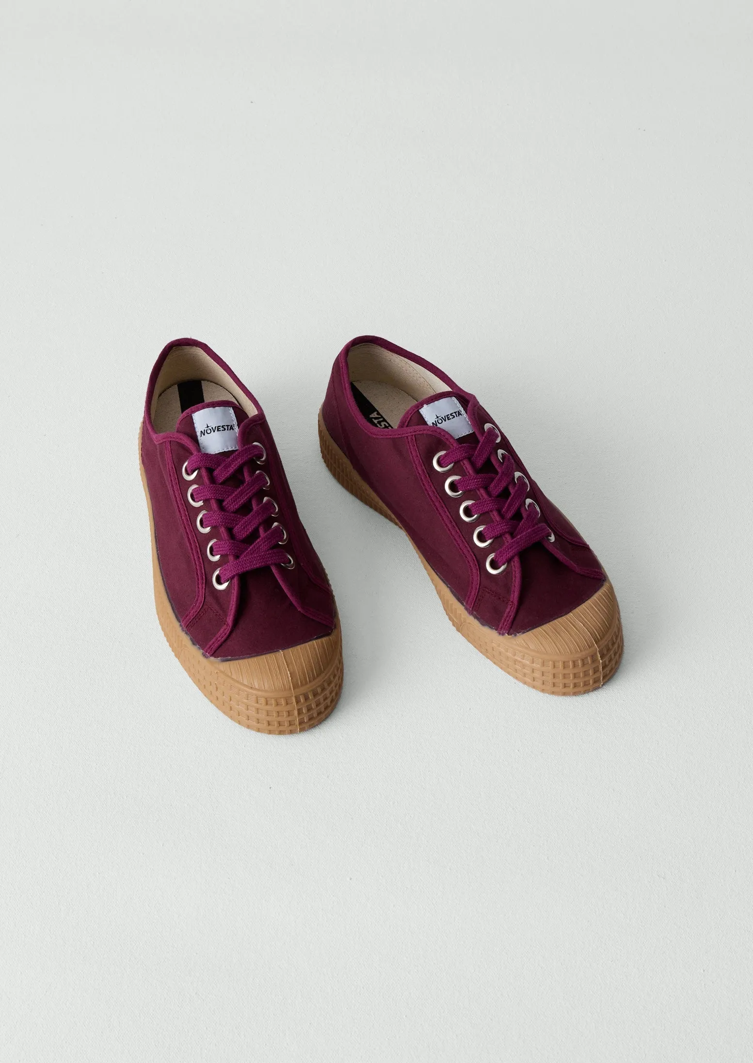 Novesta Star Master Waxed Cotton Plimsolls | Mulberry sold by TOAST