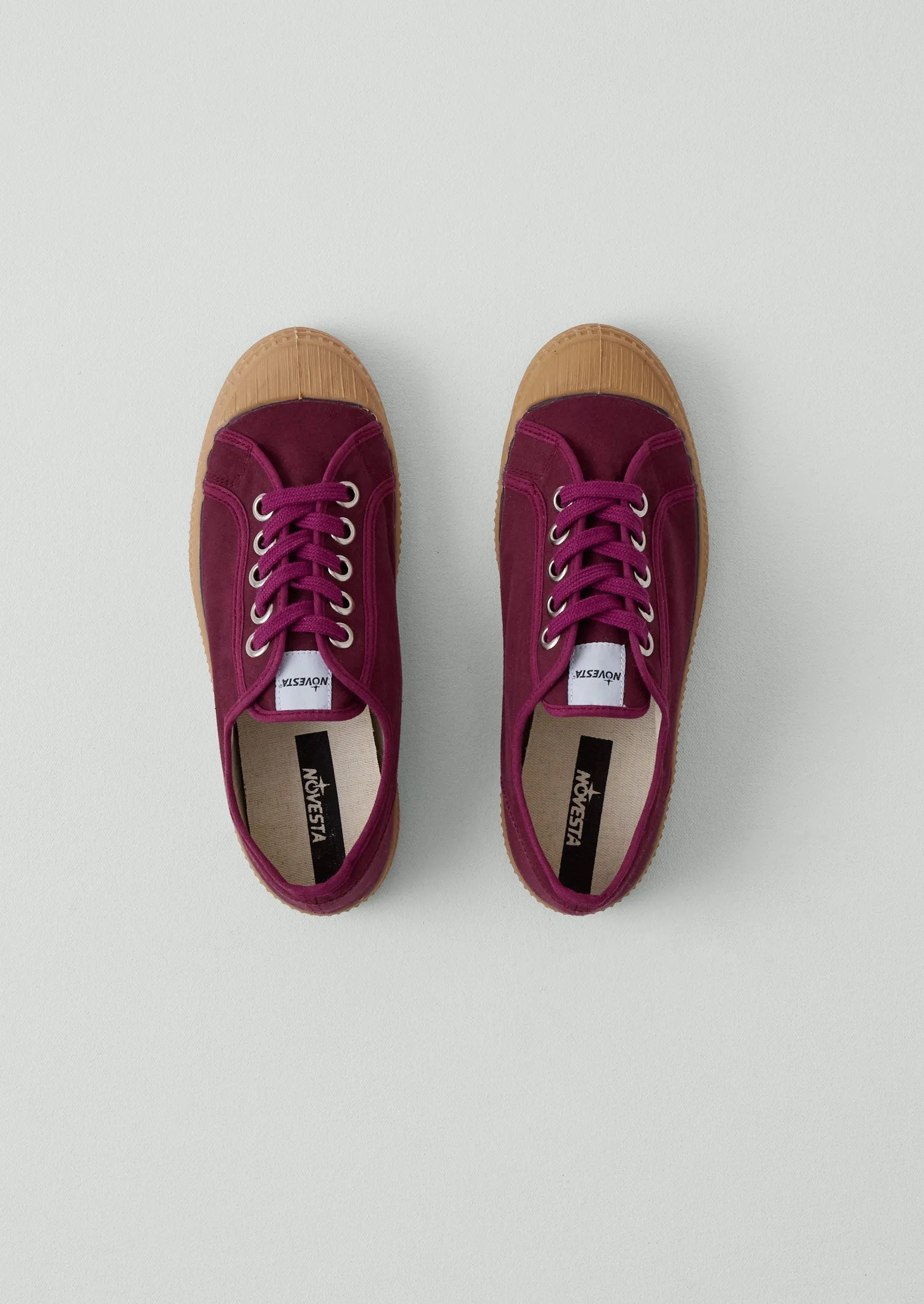 Novesta Star Master Waxed Cotton Plimsolls | Mulberry sold by TOAST product image thumbnail 3