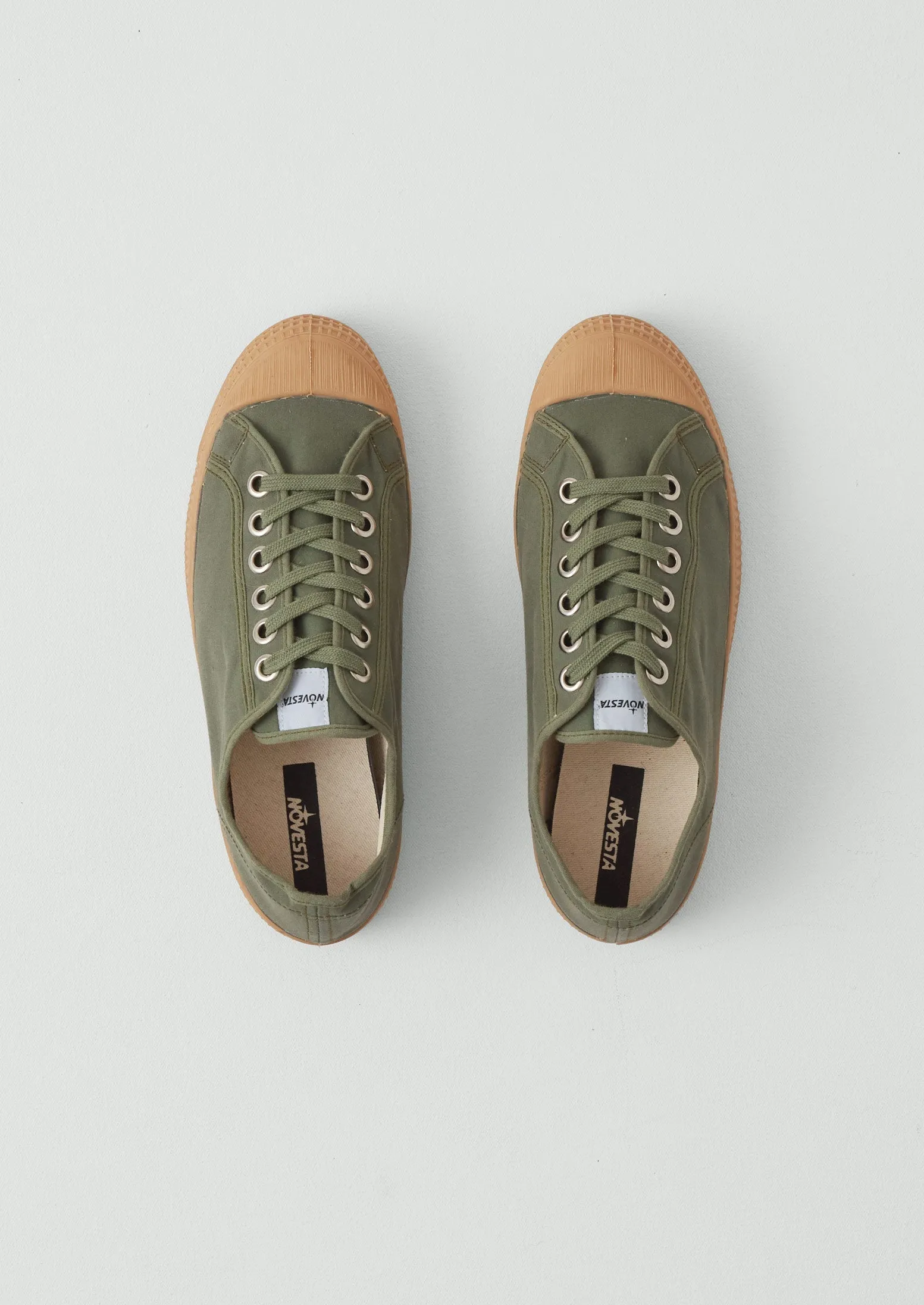 Novesta Star Master Waxed Cotton Trainers | Sage sold by TOAST product image thumbnail 3