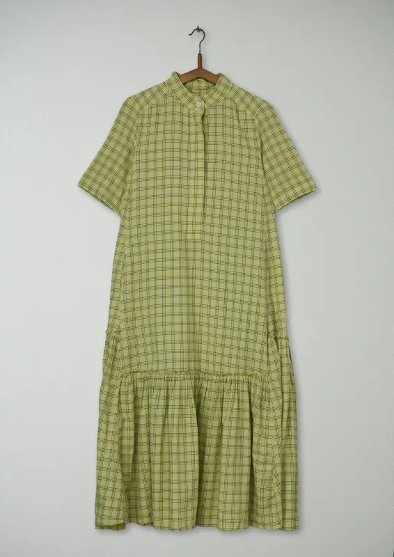 Reworn Cotton Check Dress Size 6 (1050) | Multi sold by TOAST