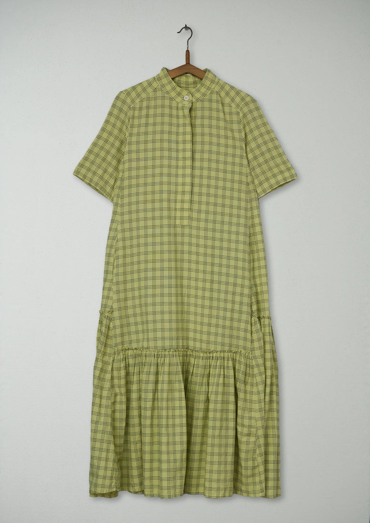 Reworn Cotton Check Dress Size 6 (1050) | Multi sold by TOAST