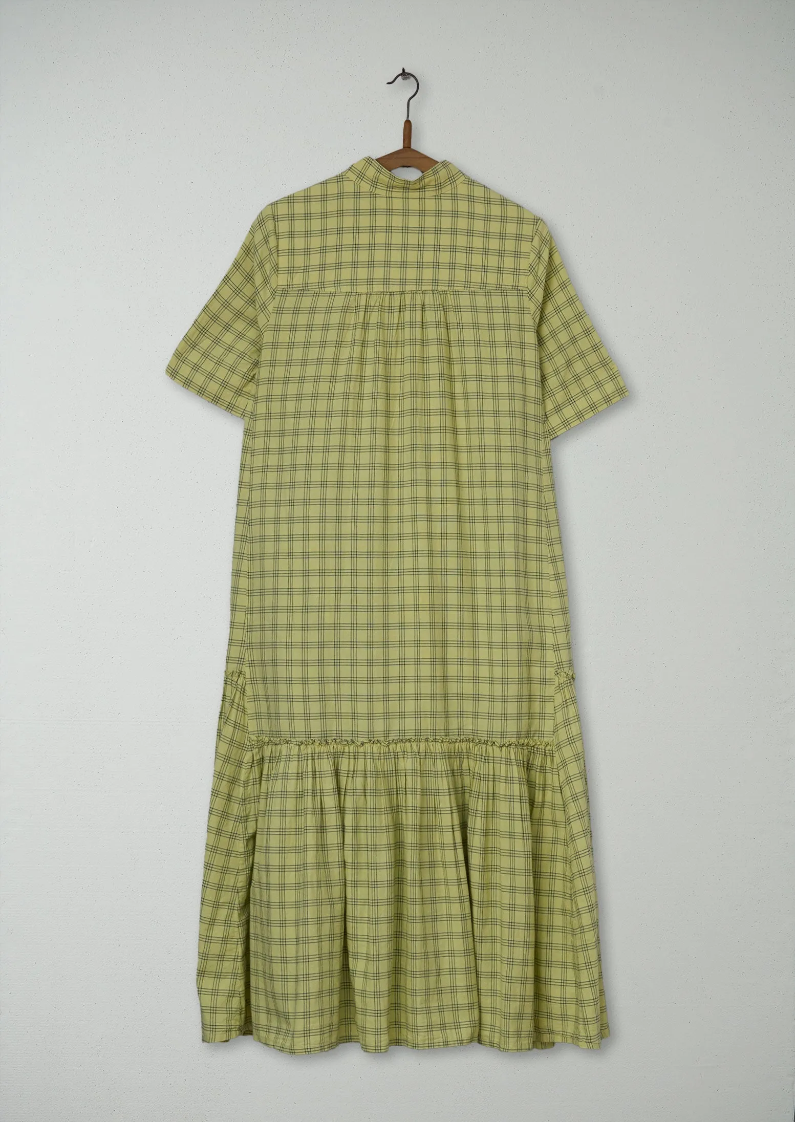 Reworn Cotton Check Dress Size 6 (1050) | Multi sold by TOAST product image thumbnail 2