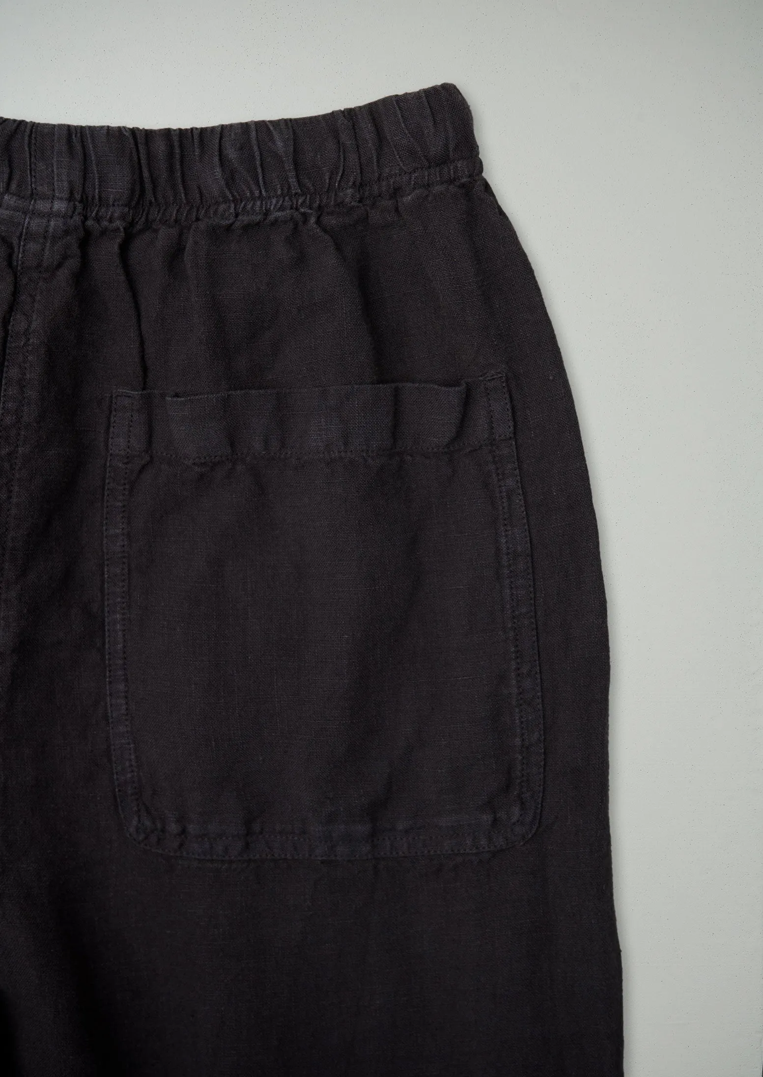 Reworn Linen Trousers Size M (632) | Black sold by TOAST product image thumbnail 2