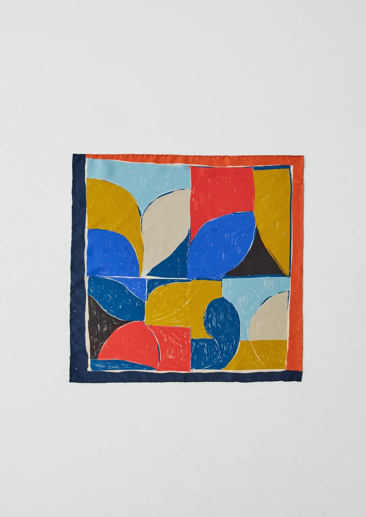 Paintbox Print Silk Bandana | Cardinal Red sold by TOAST