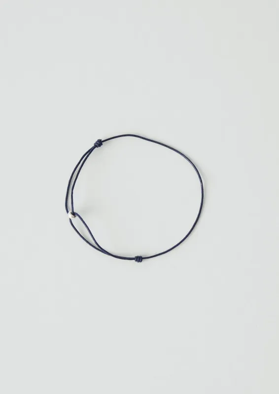 Helena Rohner Silver Bead Bracelet | Navy/Silver sold by TOAST
