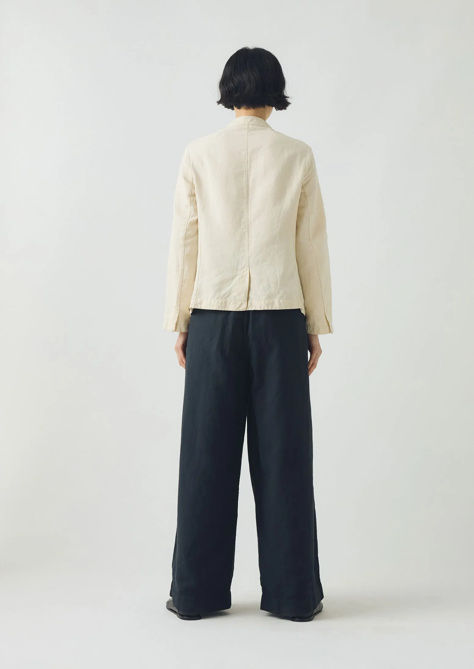 Cotton Linen Neat Jacket | Parchment sold by TOAST product image thumbnail 4