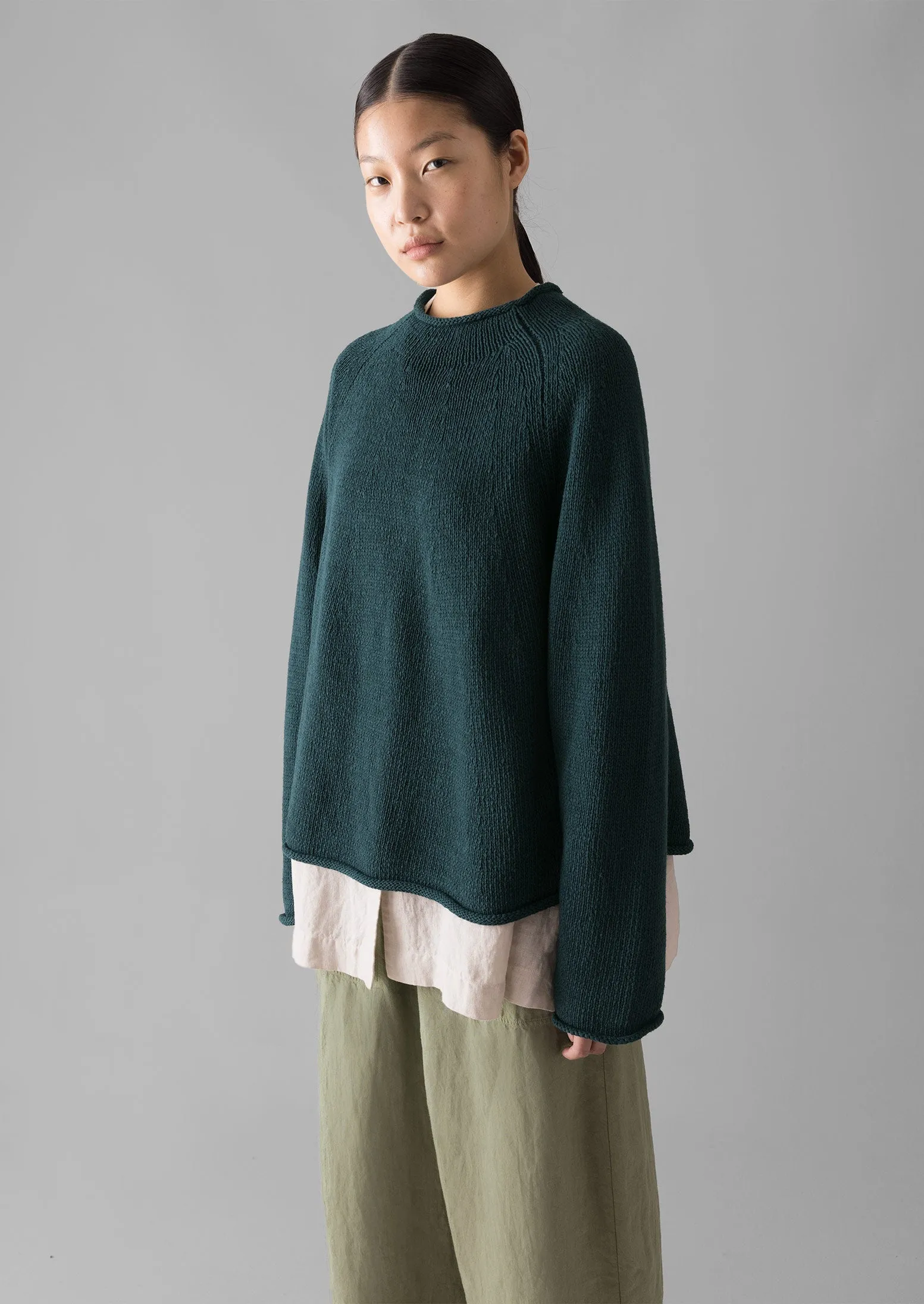 Linen Cotton Easy Sweater | Puck sold by TOAST product image thumbnail 4