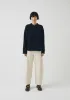 Linen Cotton Easy Sweater | Dark Navy sold by TOAST