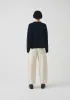 Linen Cotton Easy Sweater | Dark Navy sold by TOAST