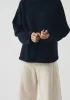 Linen Cotton Easy Sweater | Dark Navy sold by TOAST