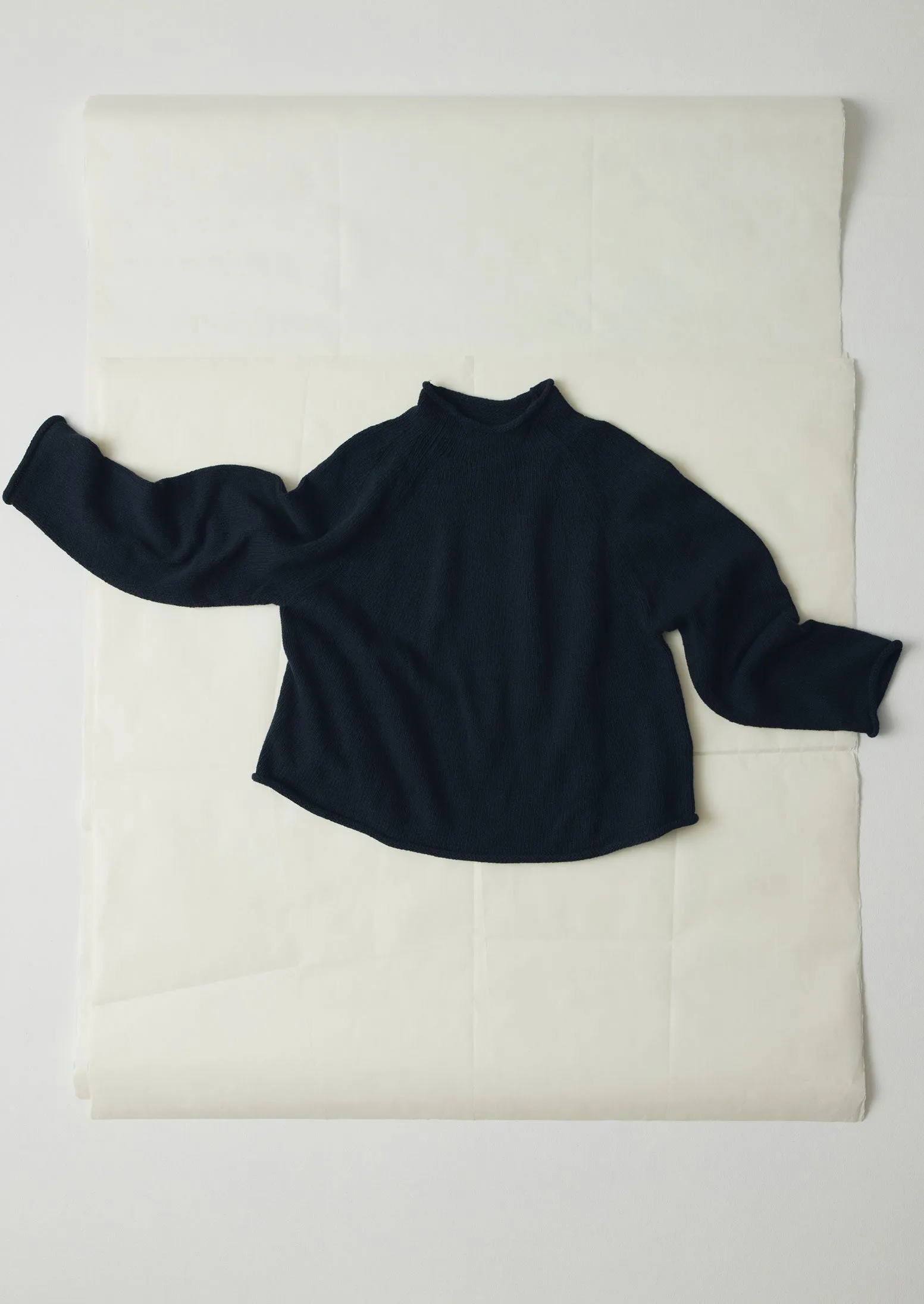 Linen Cotton Easy Sweater | Dark Navy sold by TOAST