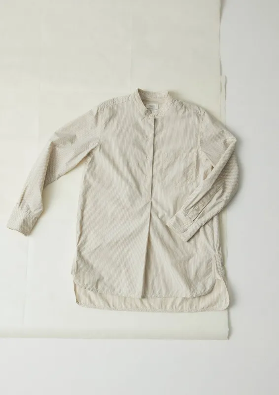 Taro Stripe Organic Cotton Shirt | Sunwashed Blue sold by TOAST