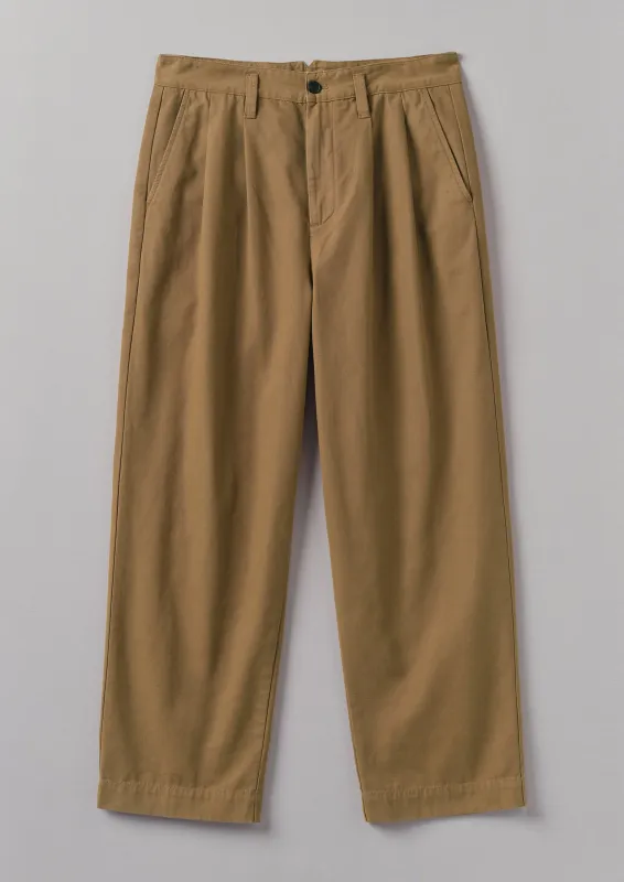 Bill Cotton Canvas Wide Leg Trousers | Acorn sold by TOAST