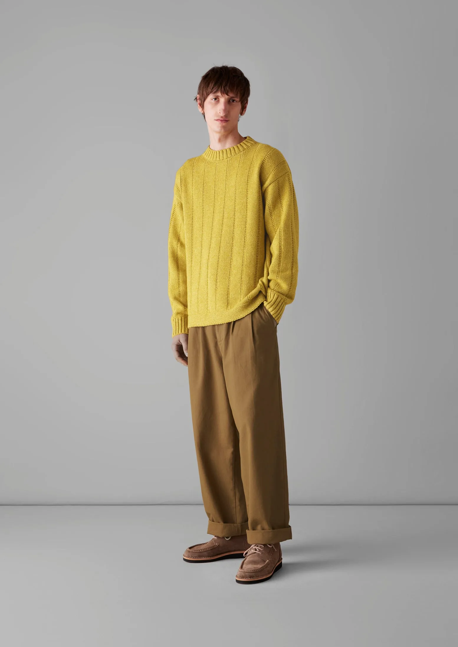 Bill Cotton Canvas Wide Leg Trousers | Acorn sold by TOAST product image thumbnail 2