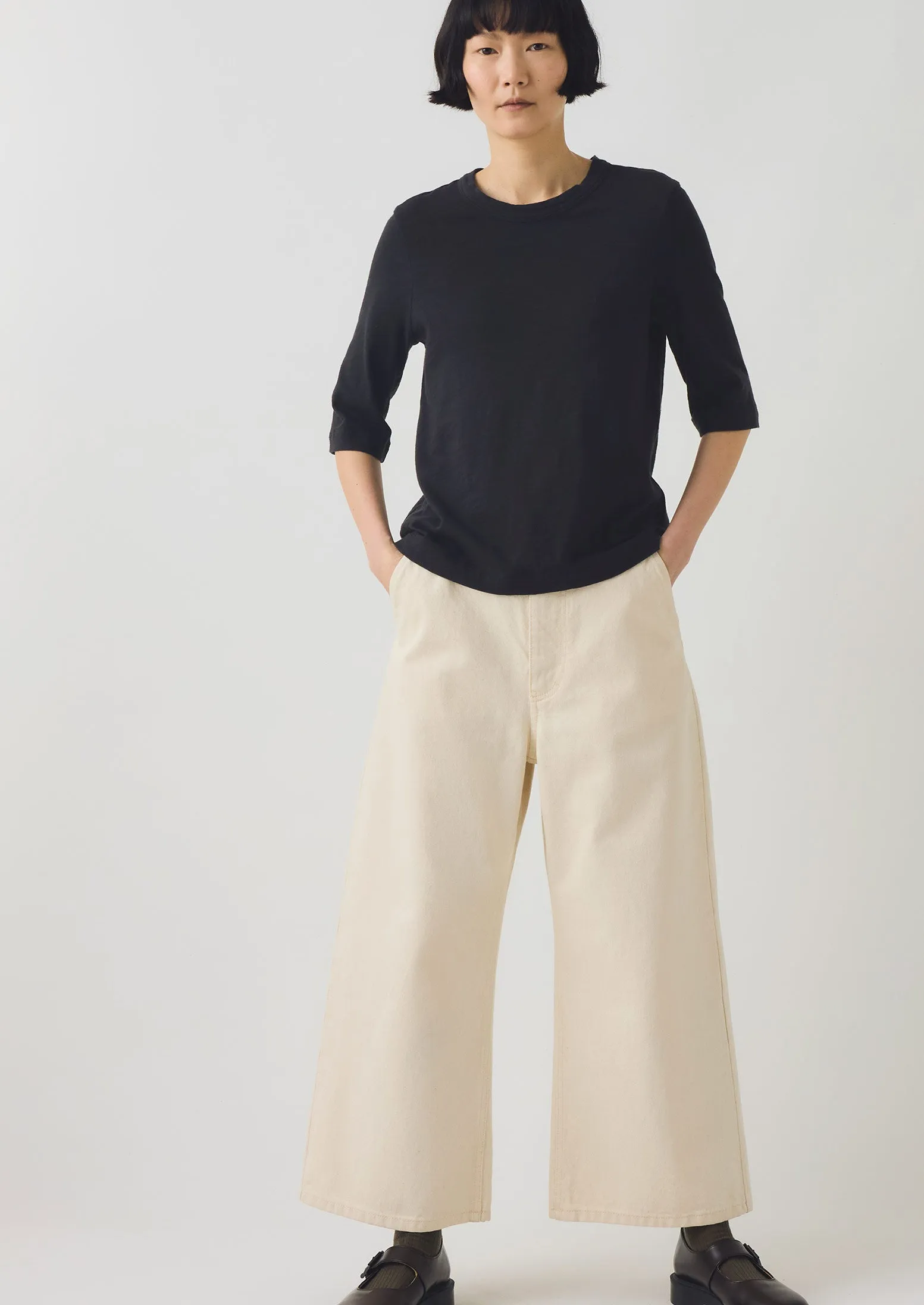 Cleo Cotton Tee | Carbon Black sold by TOAST product image thumbnail 2