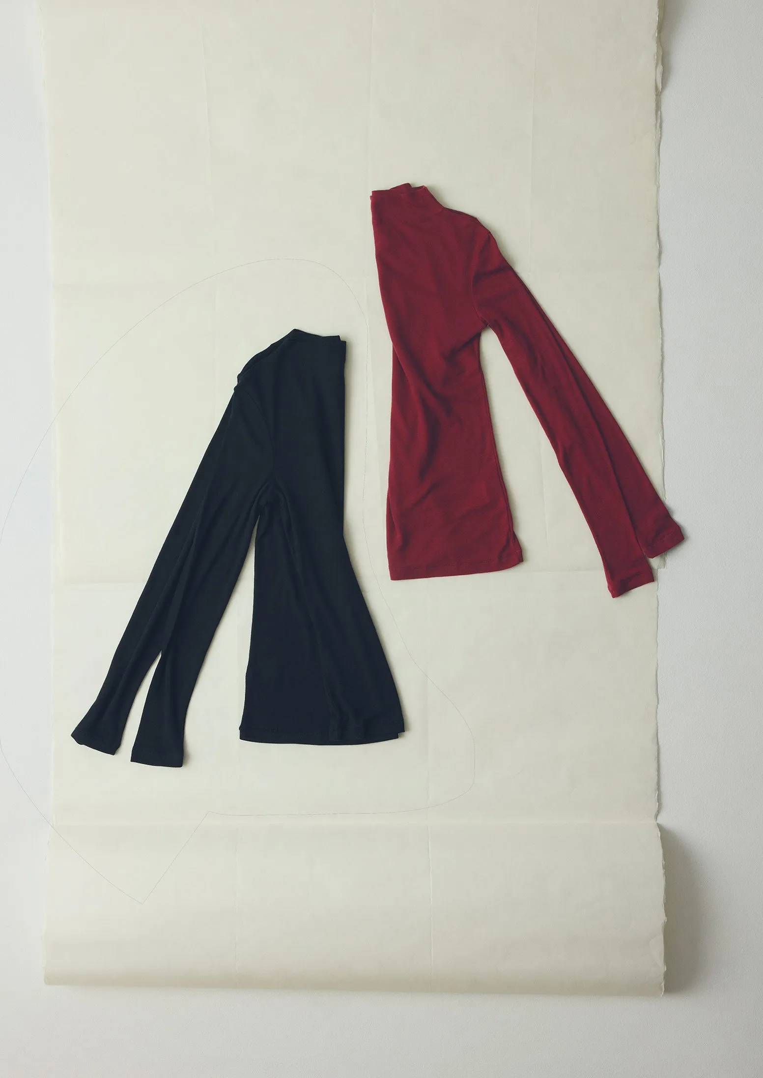 Aster High Neck Wool Lyocell Tee | Black sold by TOAST product image thumbnail 5